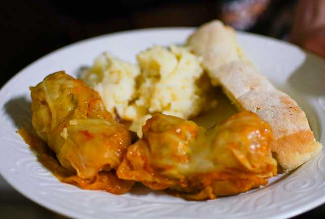 A plate of Bosnian comfort food.